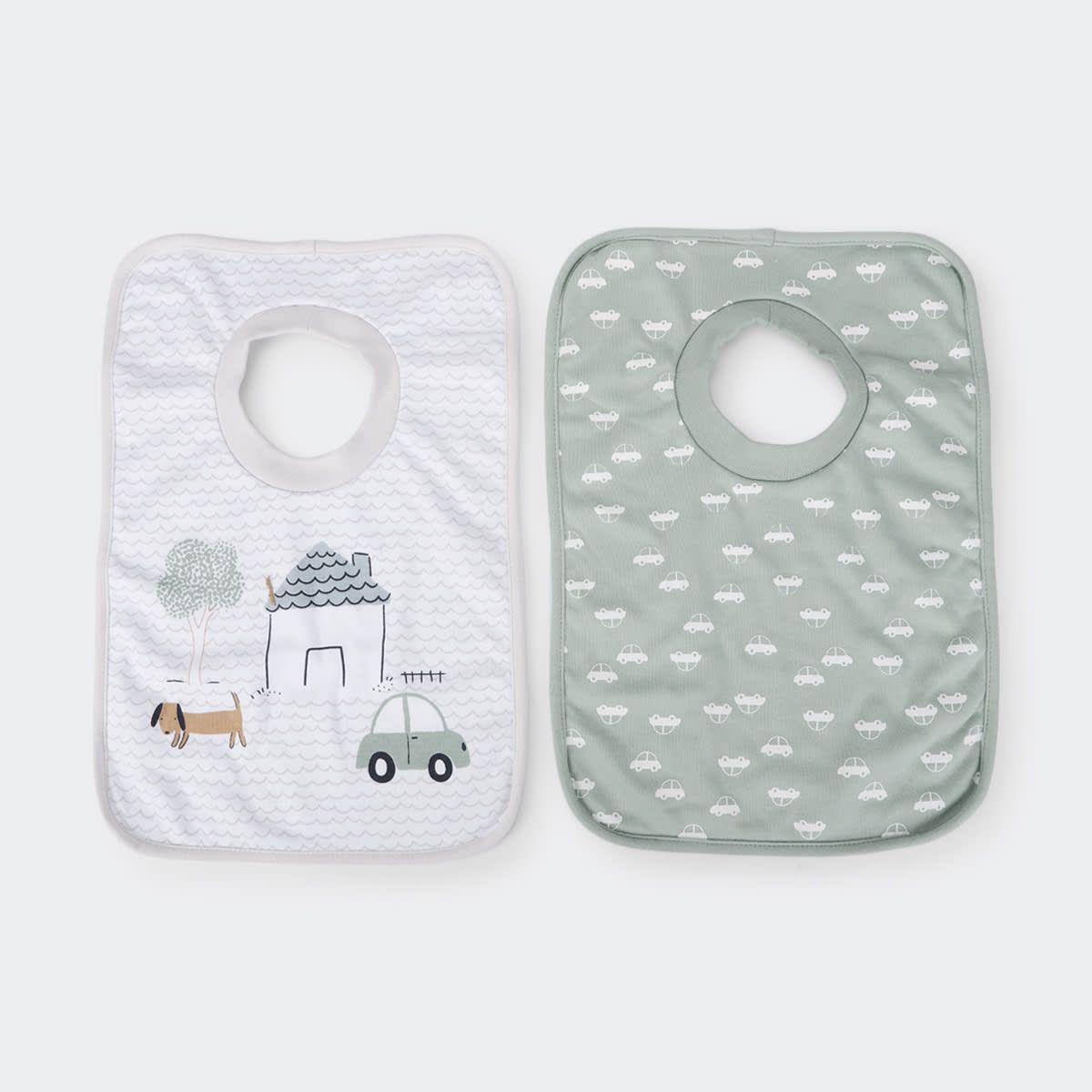 2 Pack Popover Bibs - Cars
