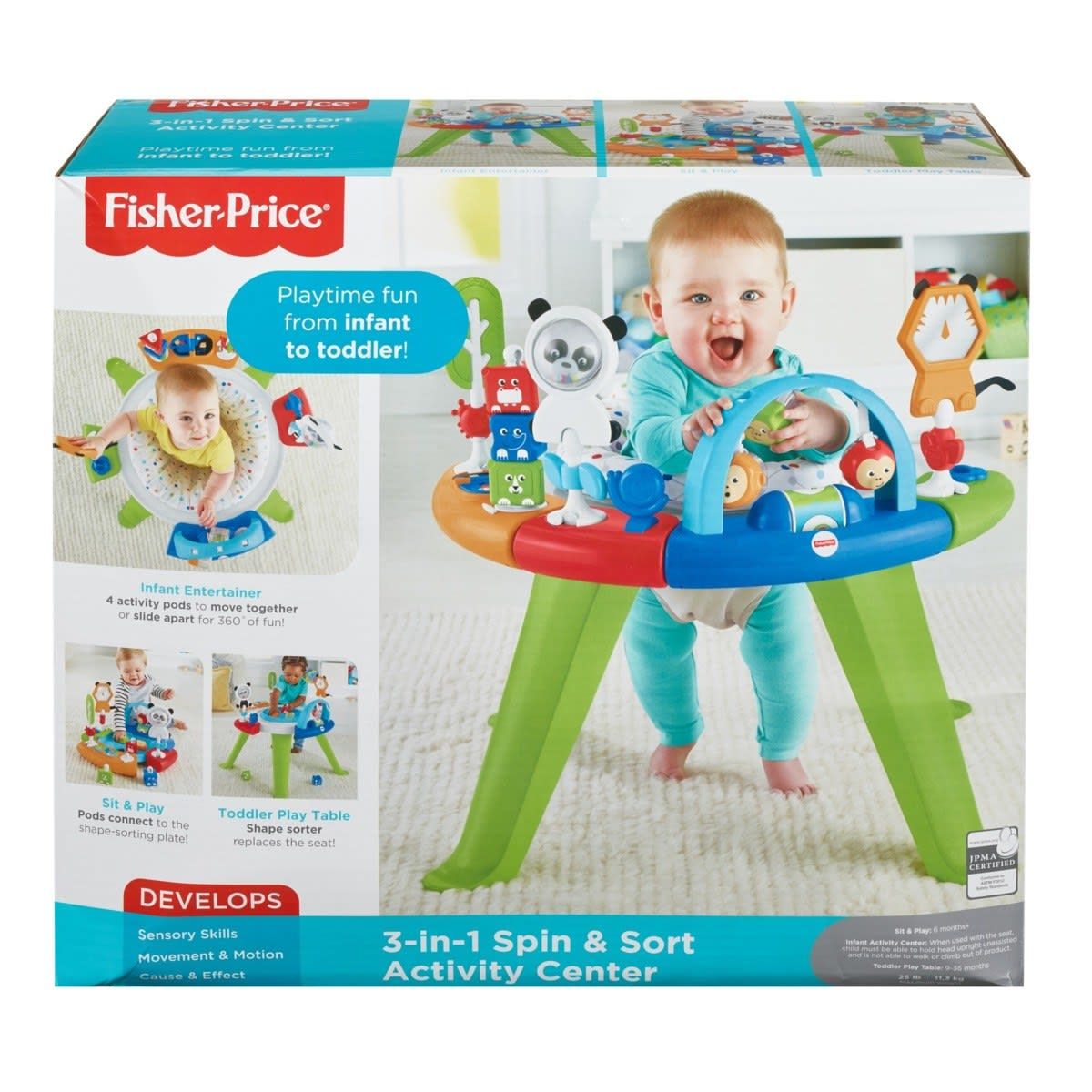 Fisher-Price 3-in-1 Spin & Sort Activity Centre