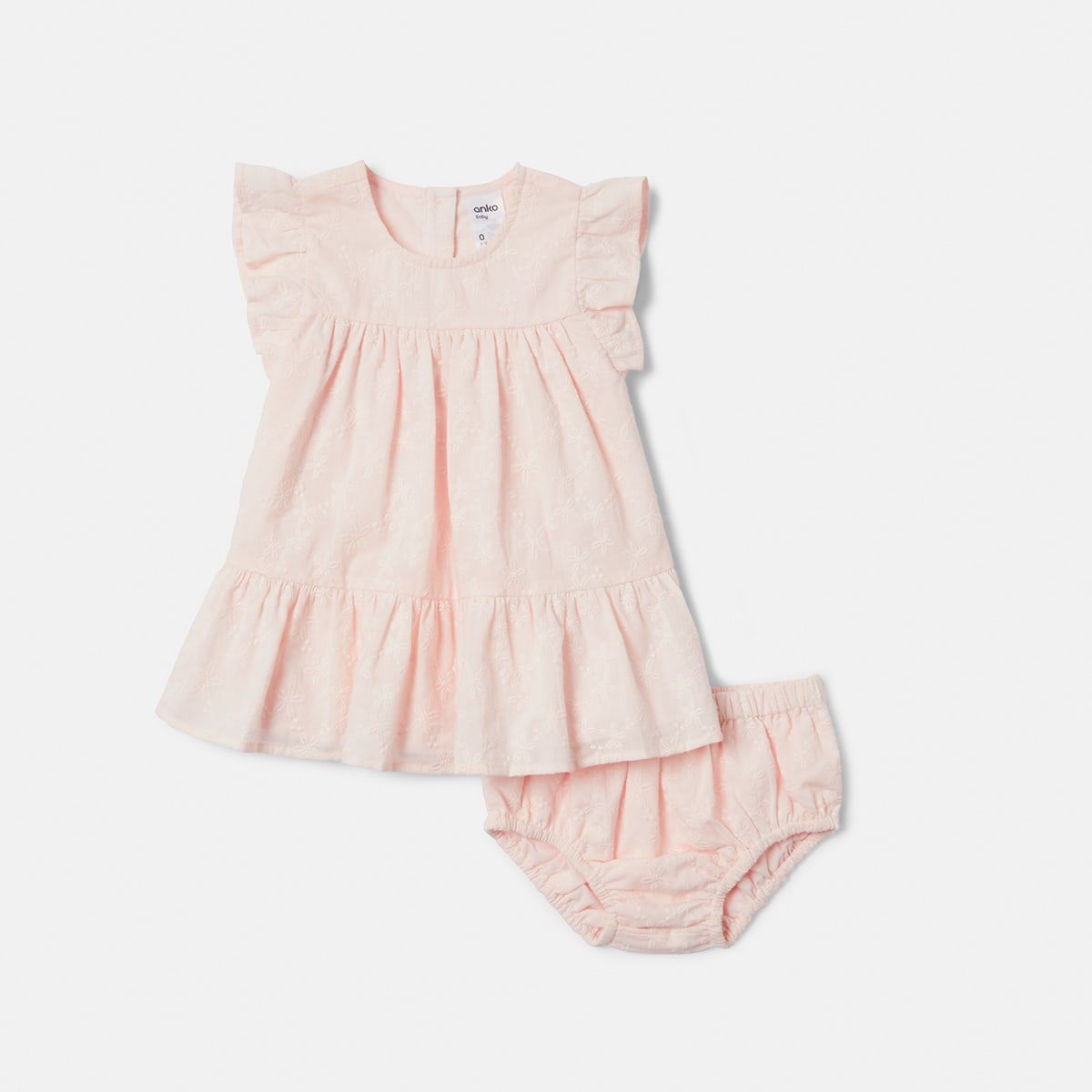 Schiffli Woven Dress Set