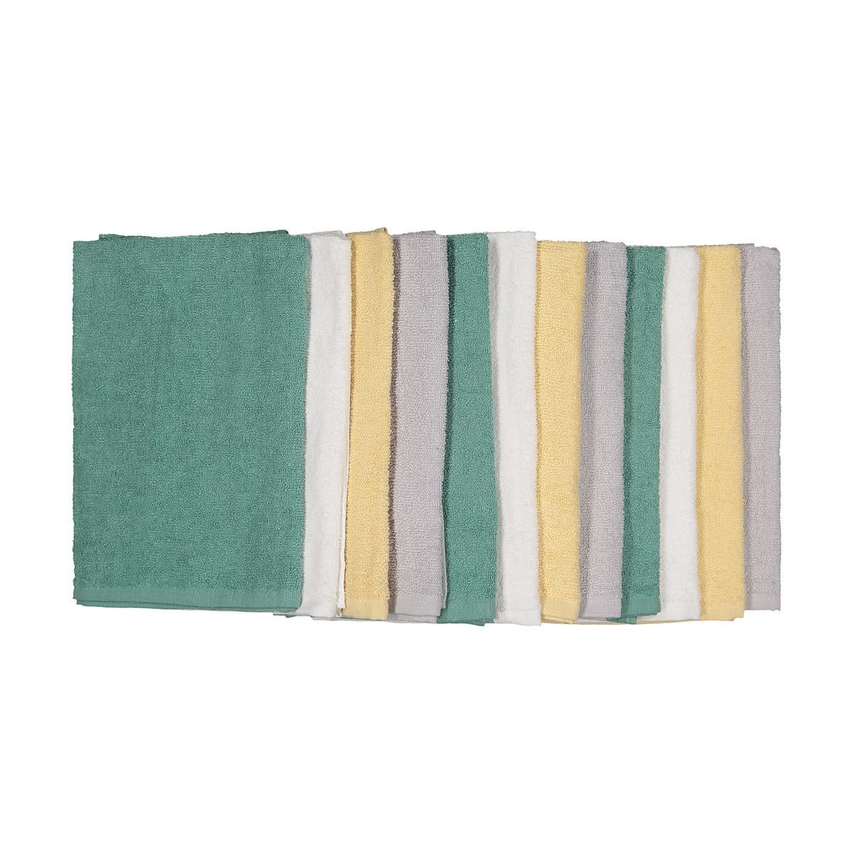 12 Pack Coloured Terry Nappies