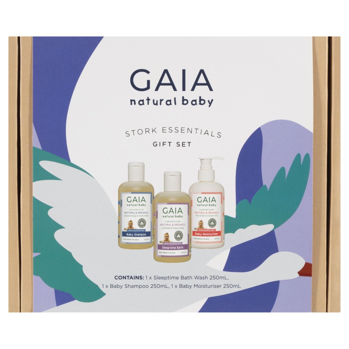 GAIA Natural Baby Stork Essentials Gift Set