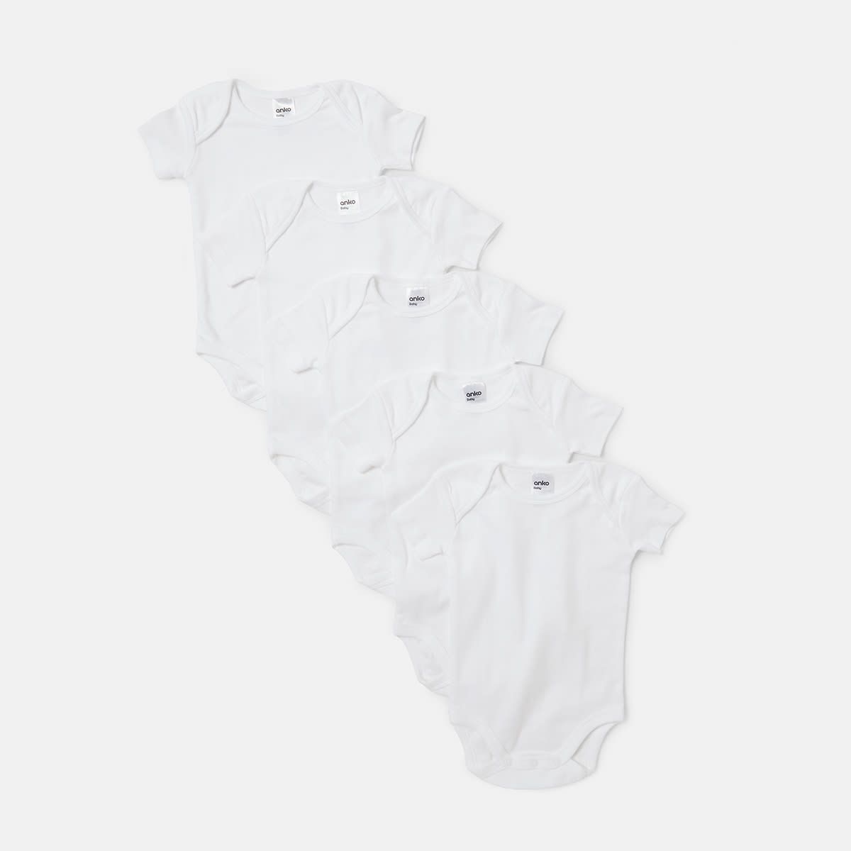 5 Pack Unisex Organic Bodysuit
