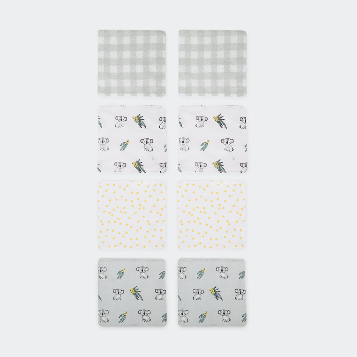 8 Pack Reusable Wipes