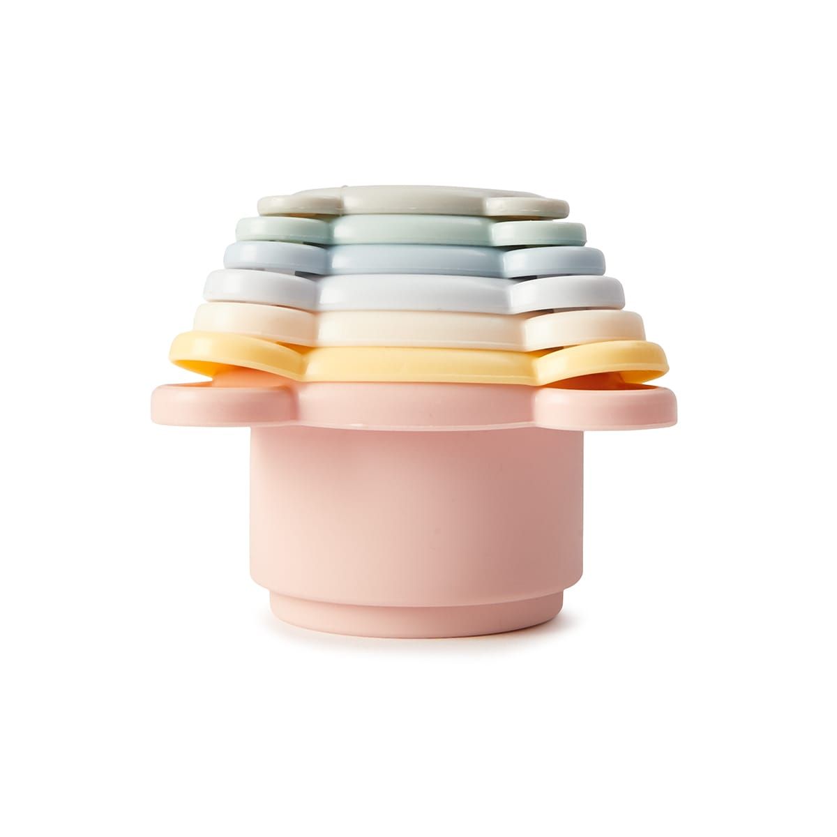 7 Silicone Bath Stacking Cups