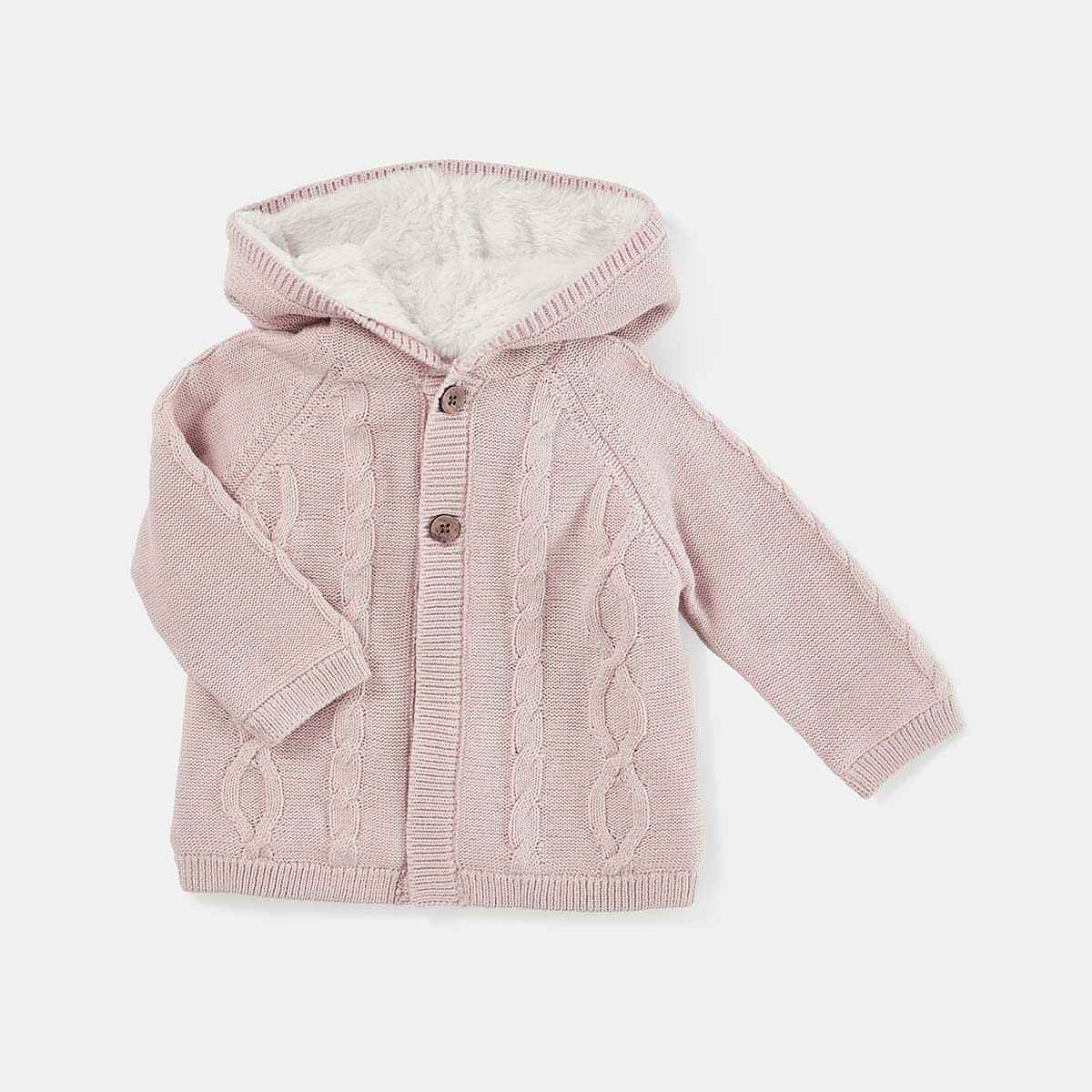Faux Fur Lined Pram Coat