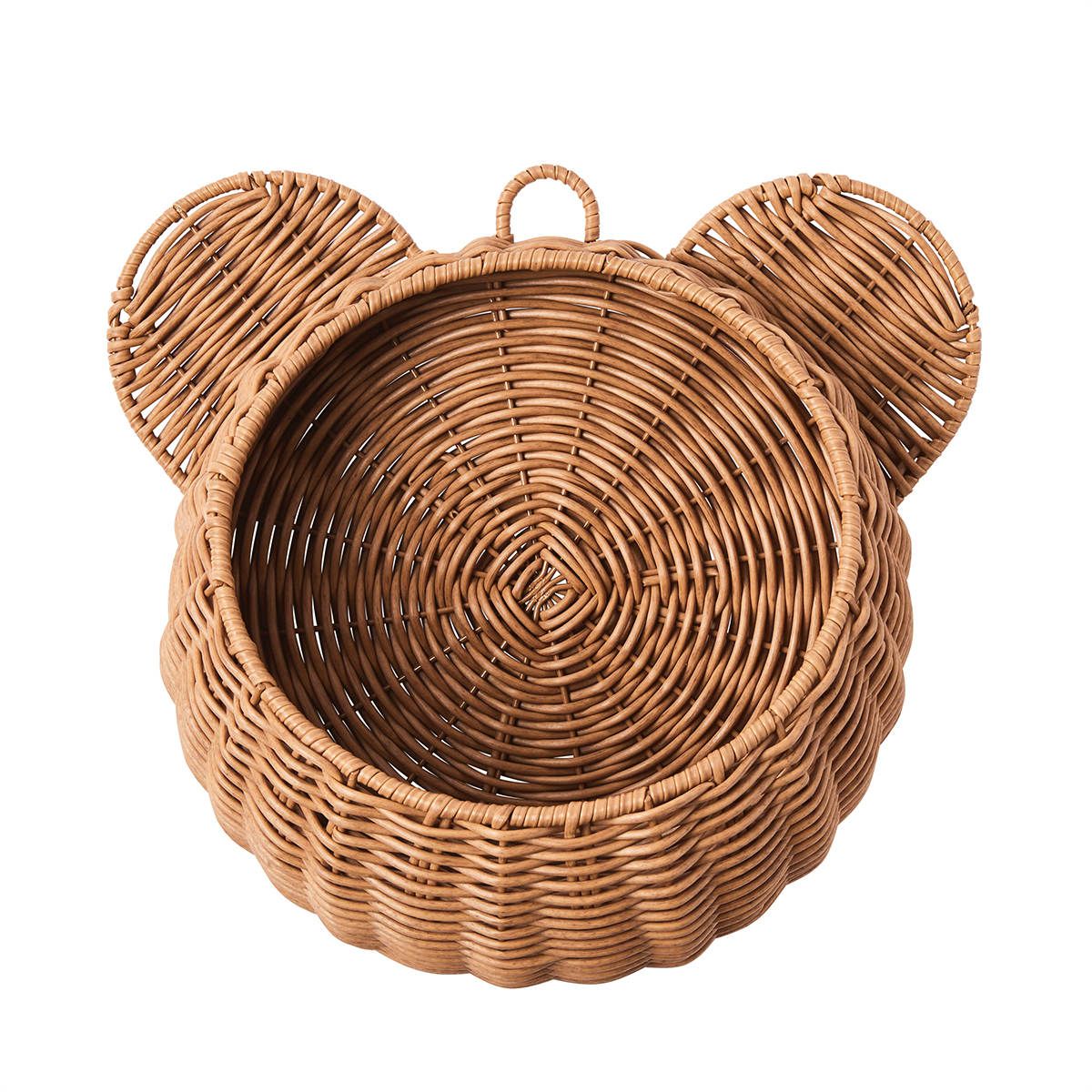 Faux Rattan Wall Storage Basket - Koala