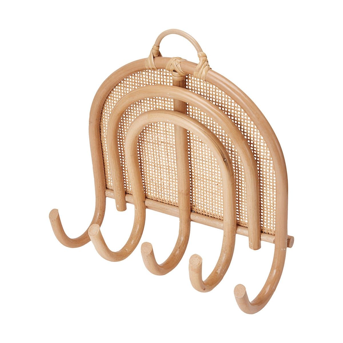 Rattan Rainbow Wall Hooks