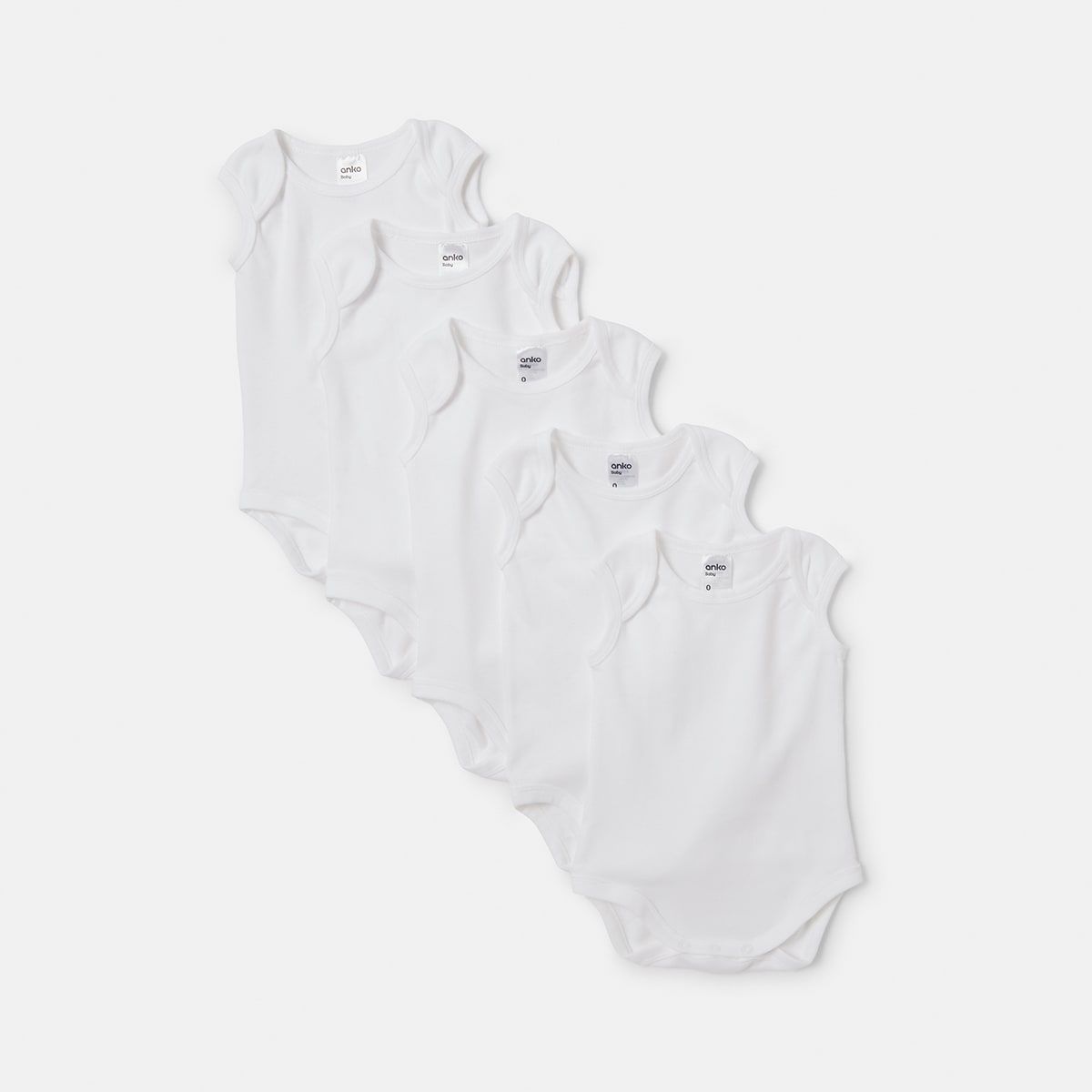 5 Pack Sleeveless Bodysuit