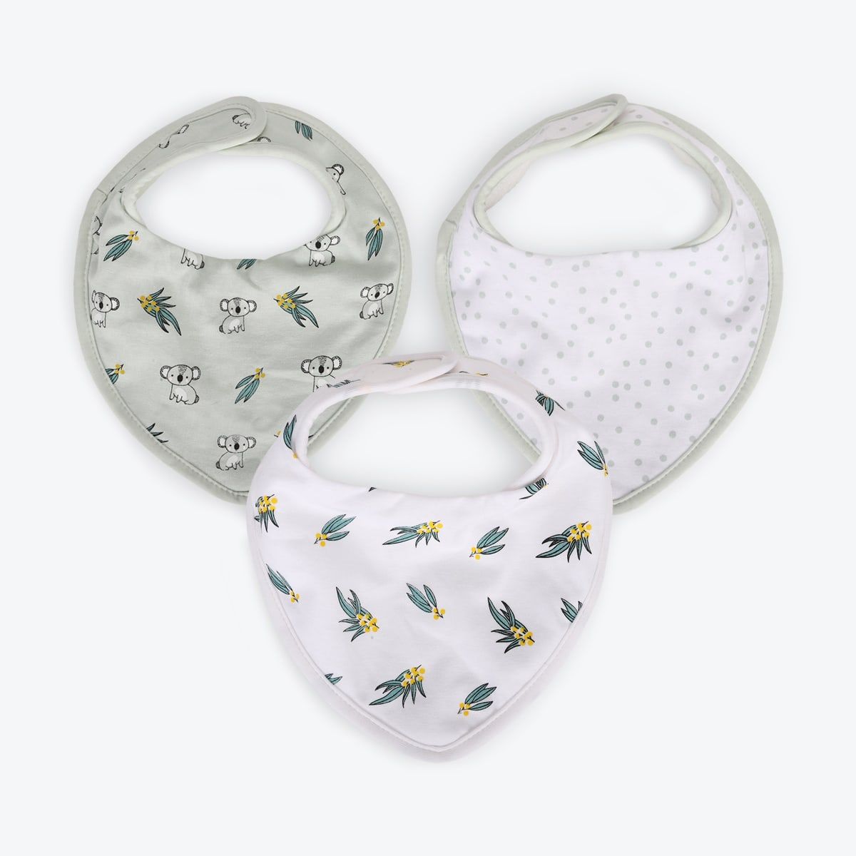 3 Pack Bandana Bibs - Koala