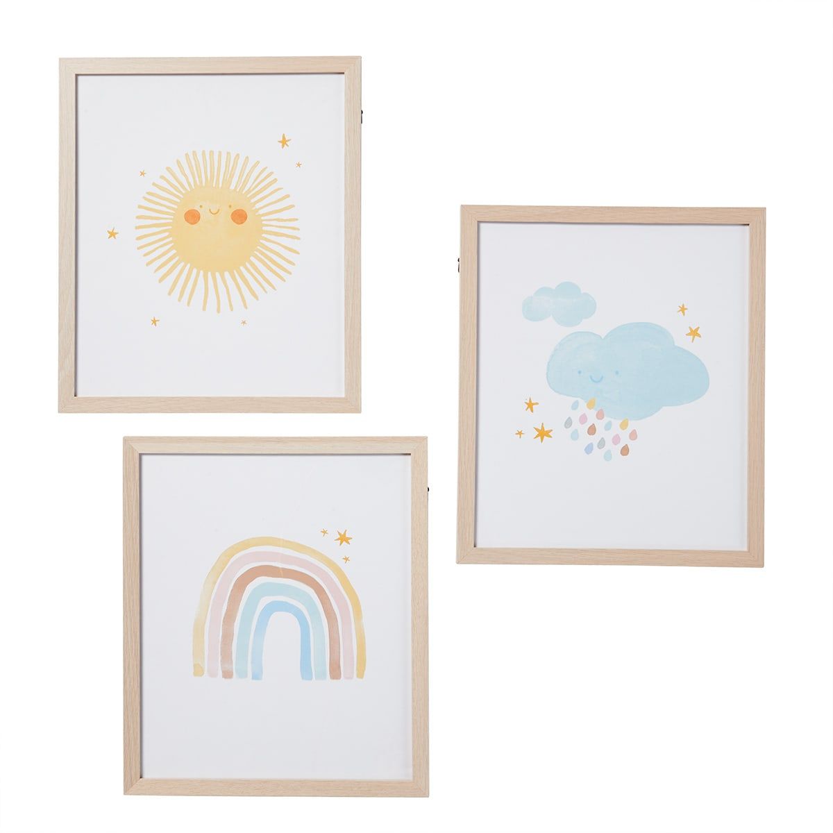 3 Pack Nursery Wall Art - Weather