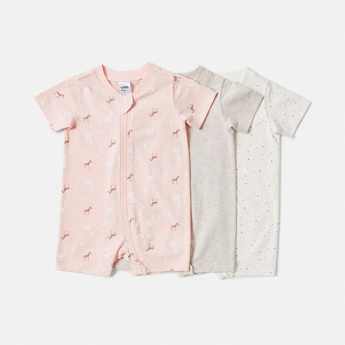 3 Pack Shorty Coveralls