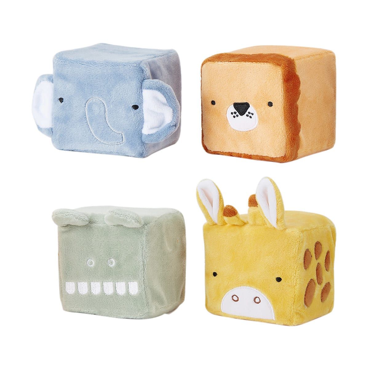 4 Pack Plush Blocks