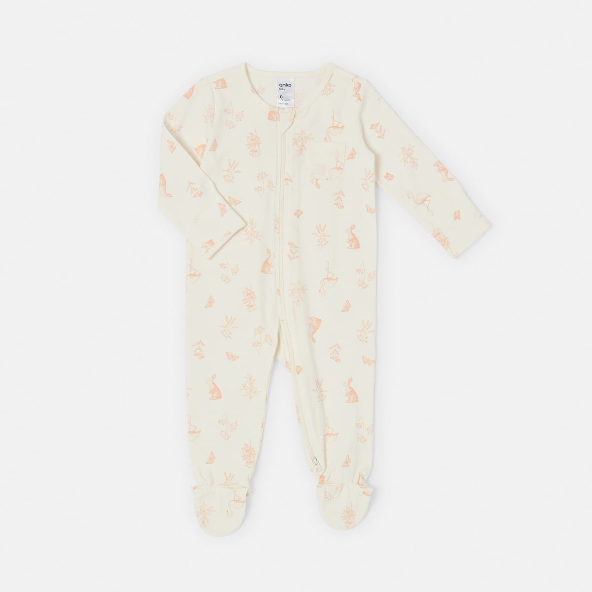 Newborn Organic Coverall with In-Built Feet
