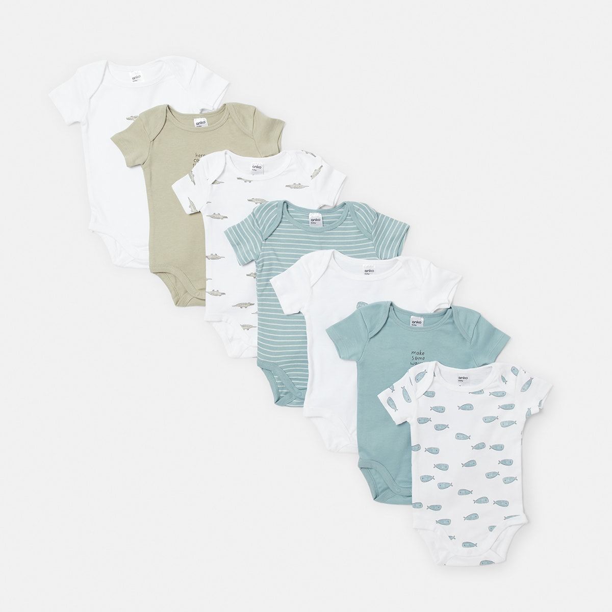7 Pack Organic Bodysuit