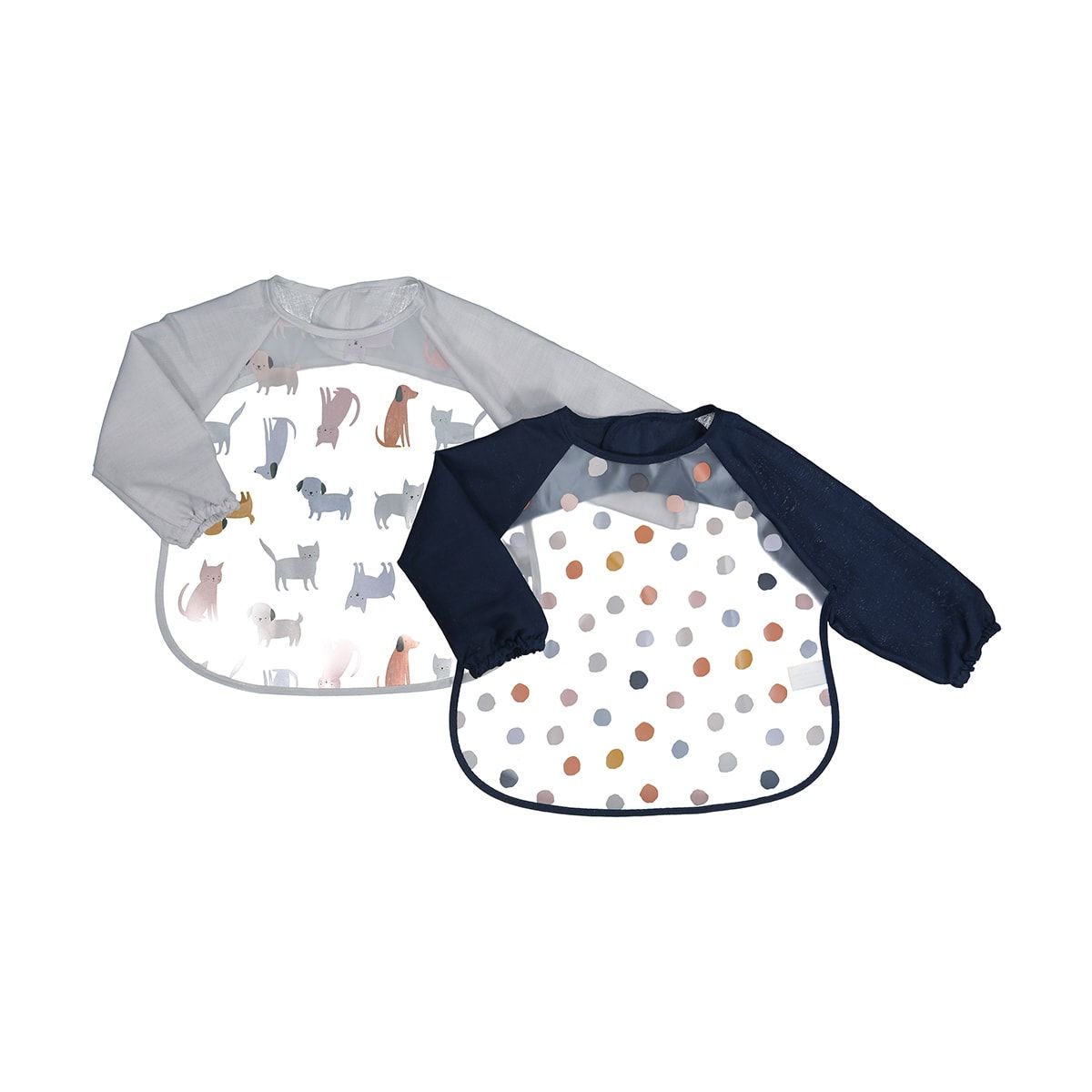 2 Pack Sleeved Bibs - Dogs