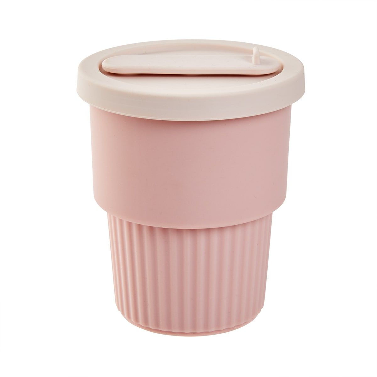 Silicone Straw Cup - Pink