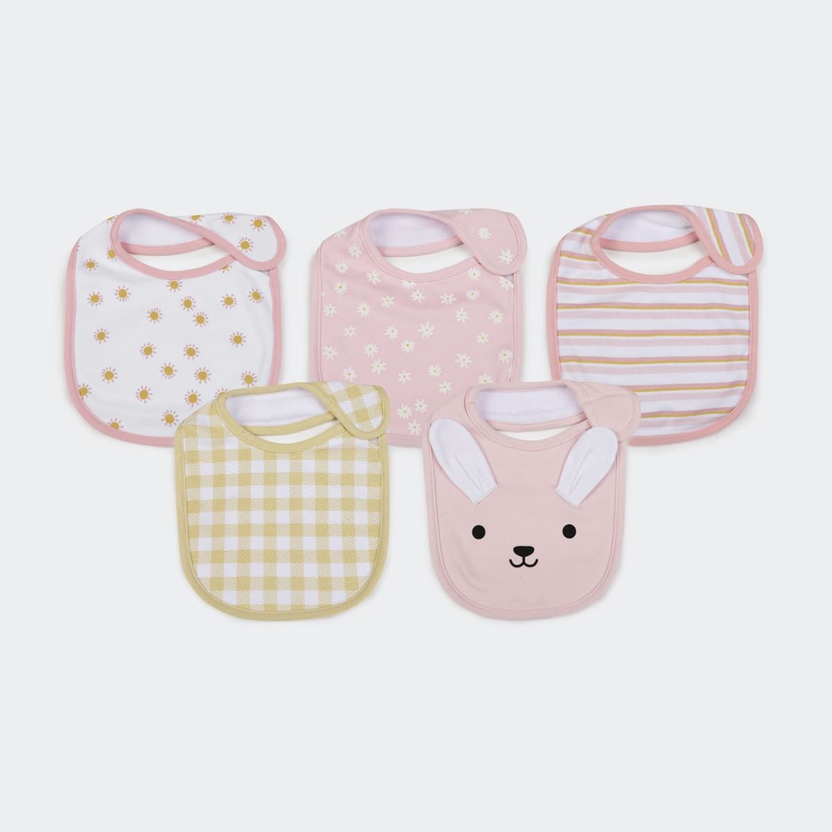 5 Pack Bibs - Bunny