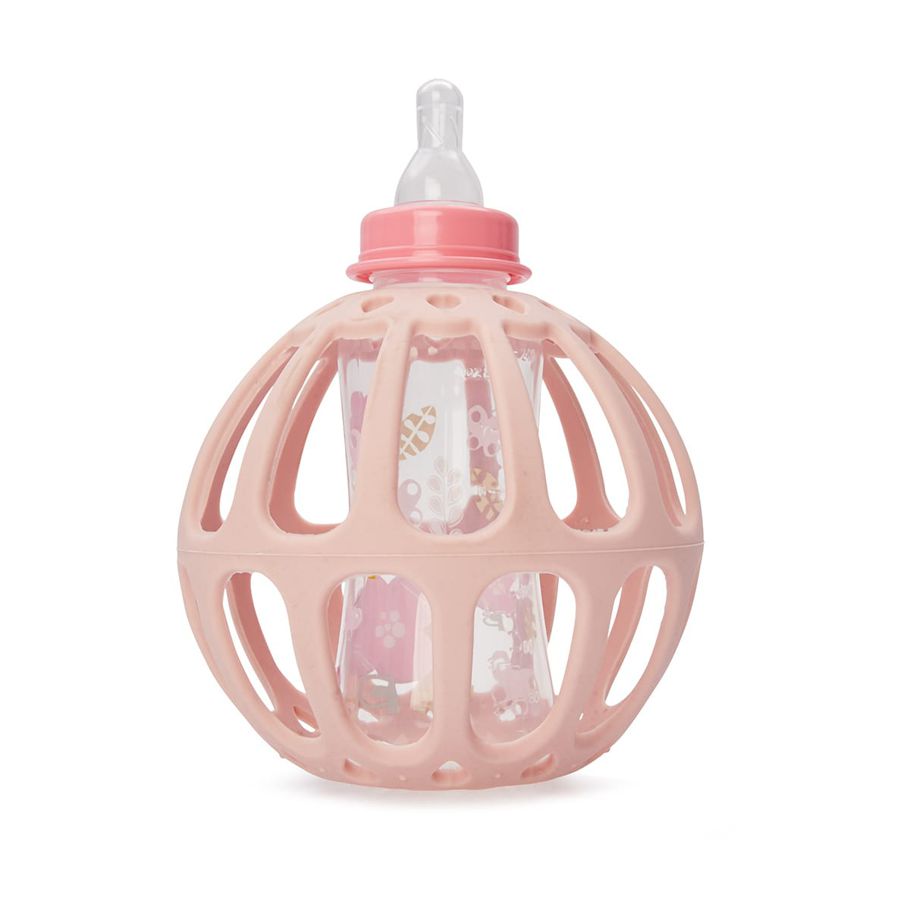 Silicone Baby Bottle Holder - Pink