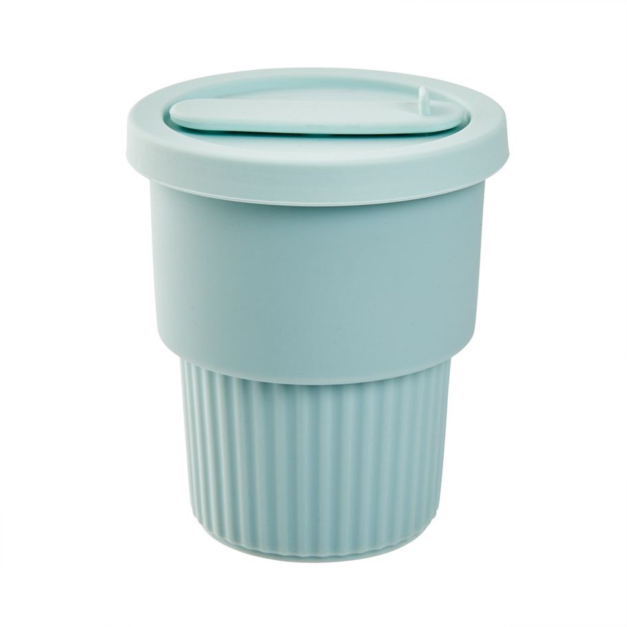 Silicone Straw Cup - Teal