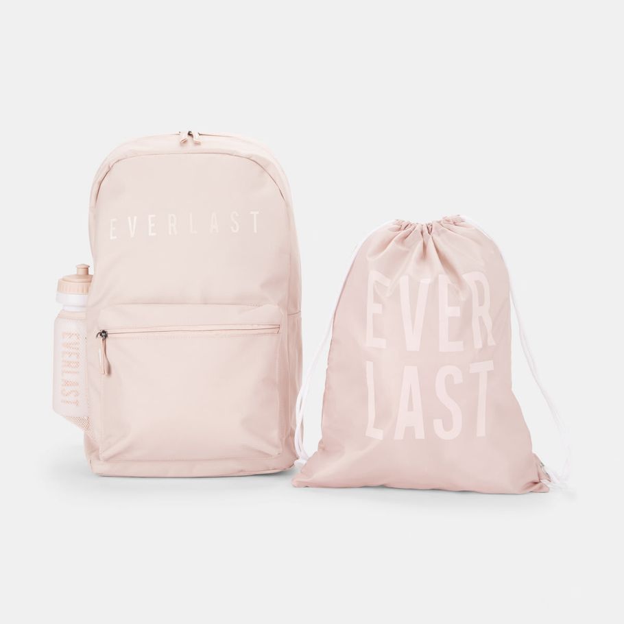 3 Piece Active Everlast Back to School Backpack - Pink