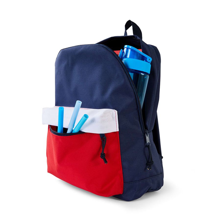 Junior Backpack - Navy Red