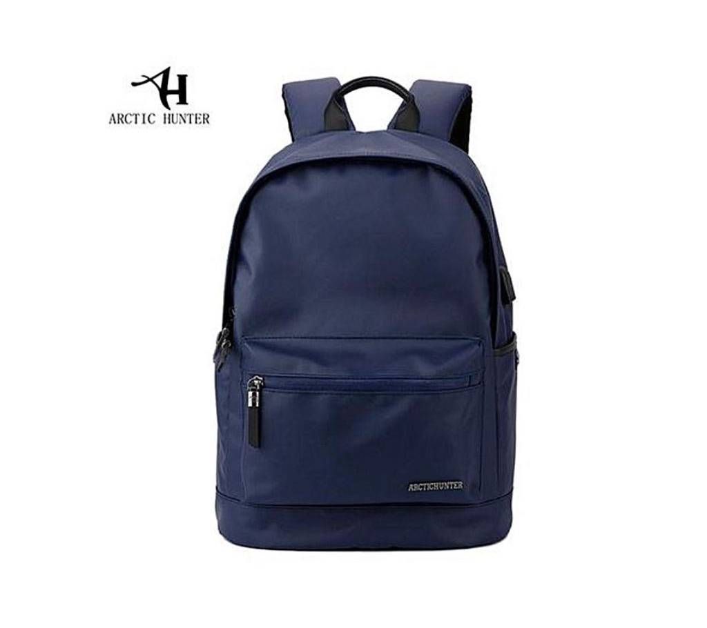 Arctic Hunter Blue Canvas Backpack