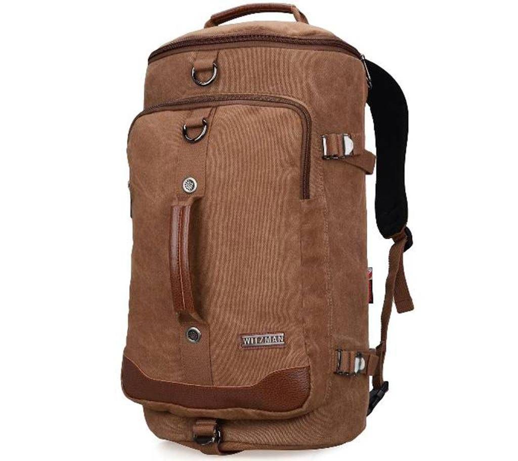 Witzman Men Vintage Canvas Backpack 2083 (Brown)