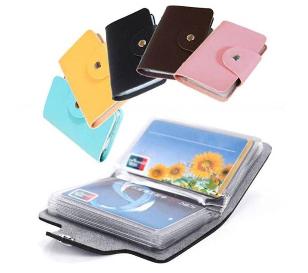 Multicolour Leather Visiting Card Holder