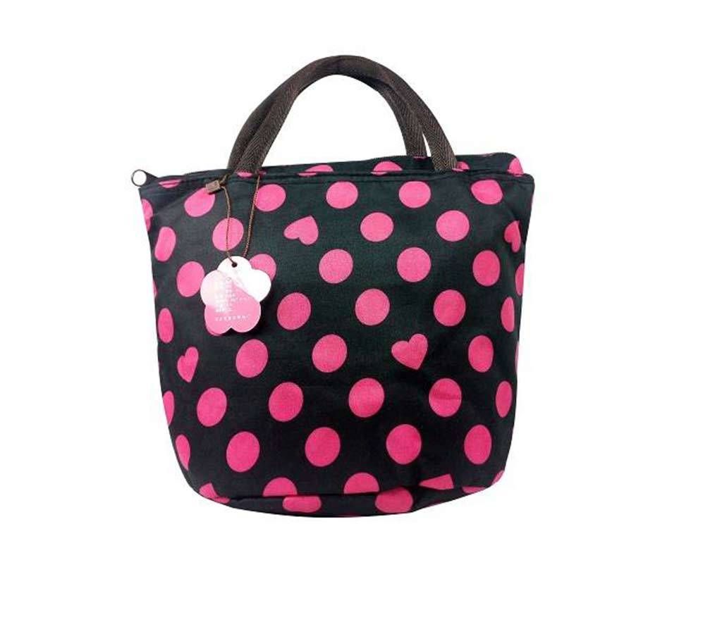 Black and Pink  ladies hand bag