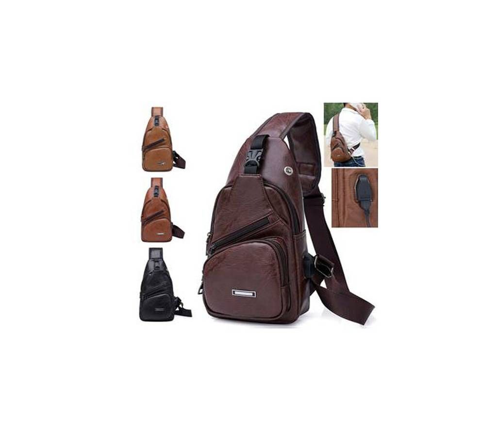 Men's Satchel Fashion Vogue Foreign Trade Chest Bag Male Bag