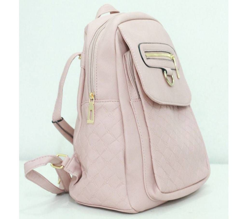 Ladies backpack light pink