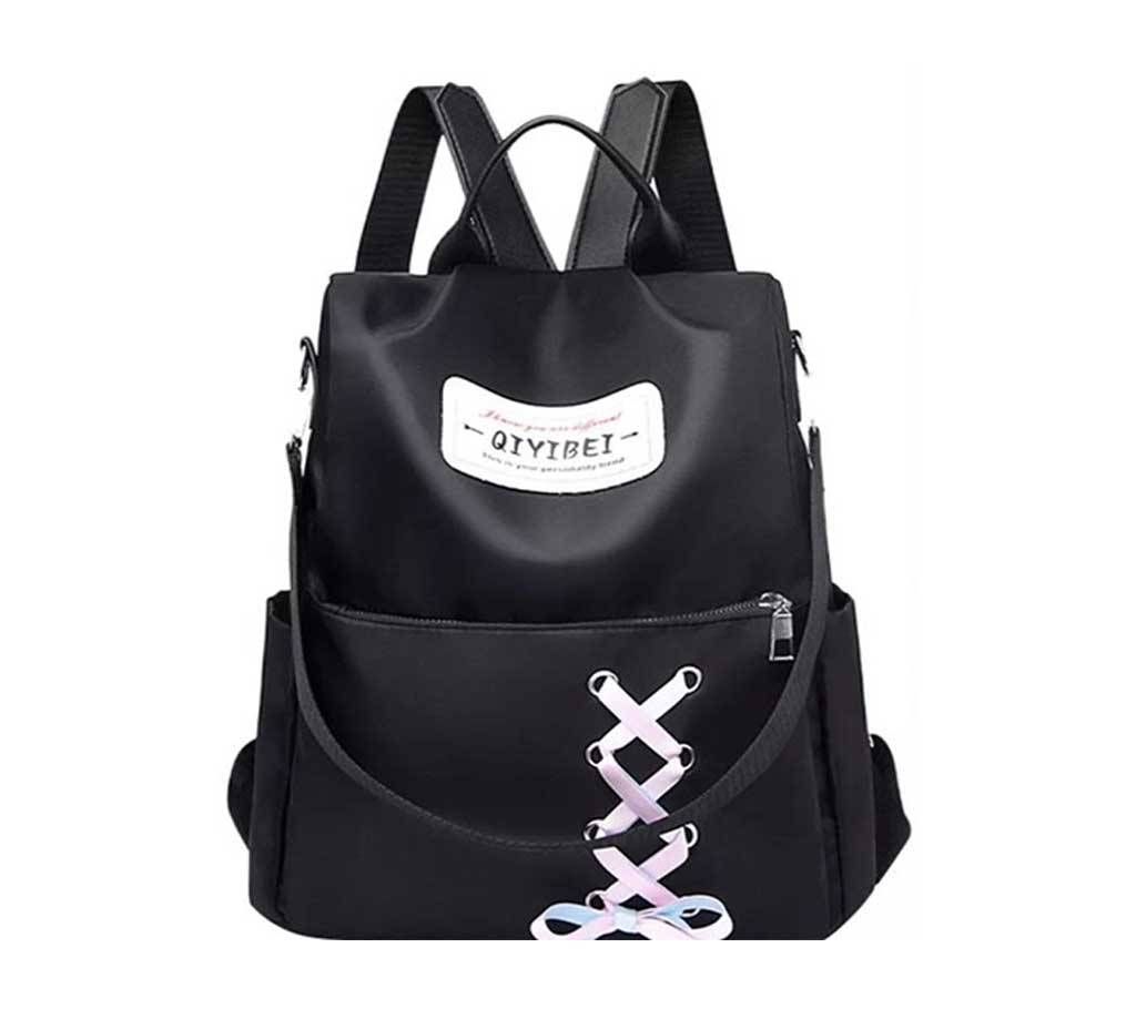 Women Shoe Laces Design Backpack with Key-chain 1820- GTZ