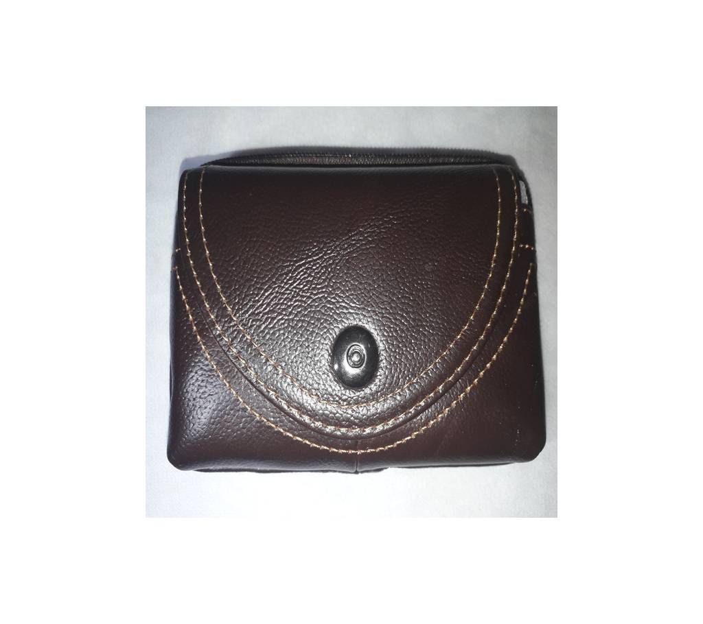Leather Waist Push Button 03 Pockets Bag
