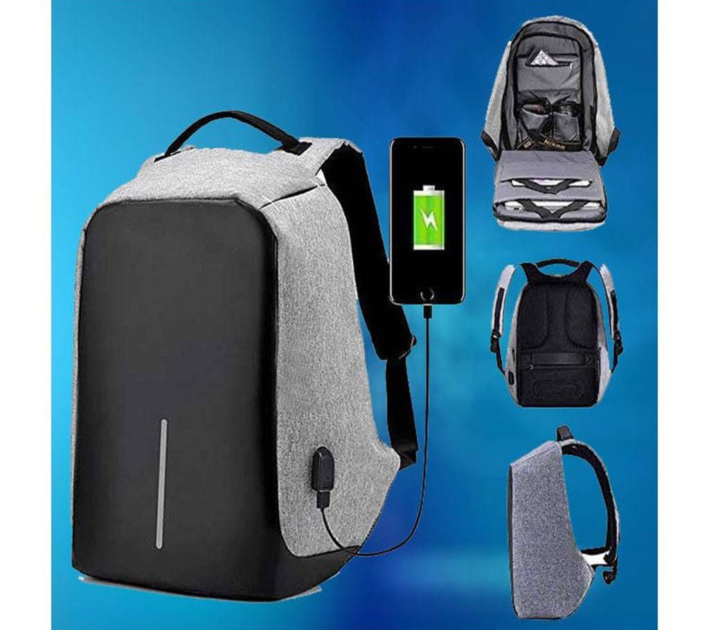 Men Backpack Anti-Theft Multinational Laptop Backpack With USB Charge Port