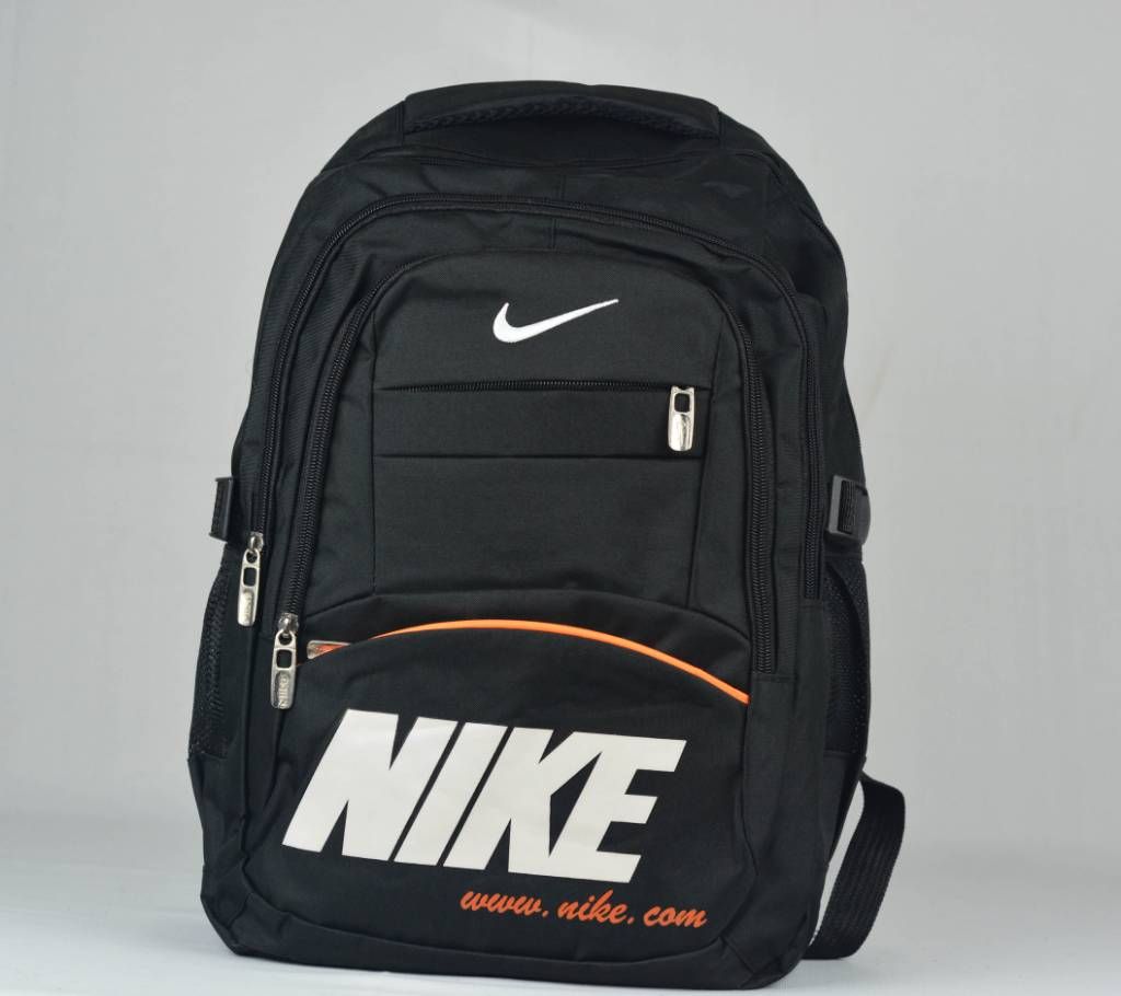Nike Black Orange Backpack- A-122 (Copy)