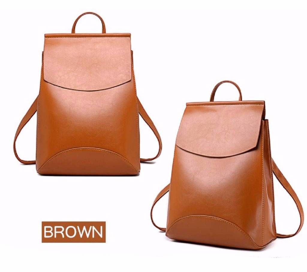 PU Leather Backpack