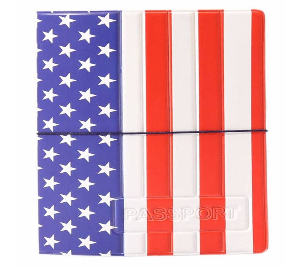American flag design passport holder