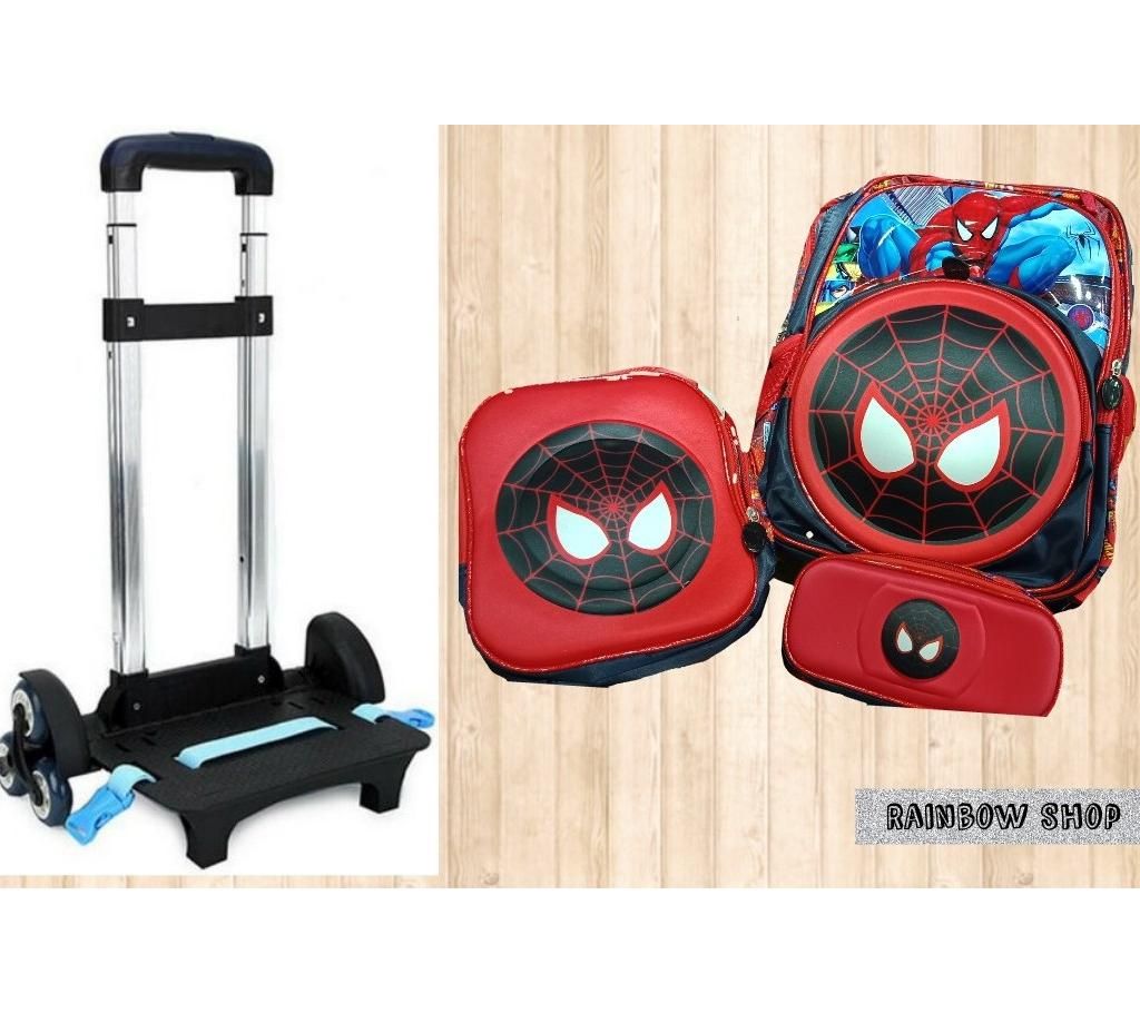 3 in 1 School Trolley Backpack
