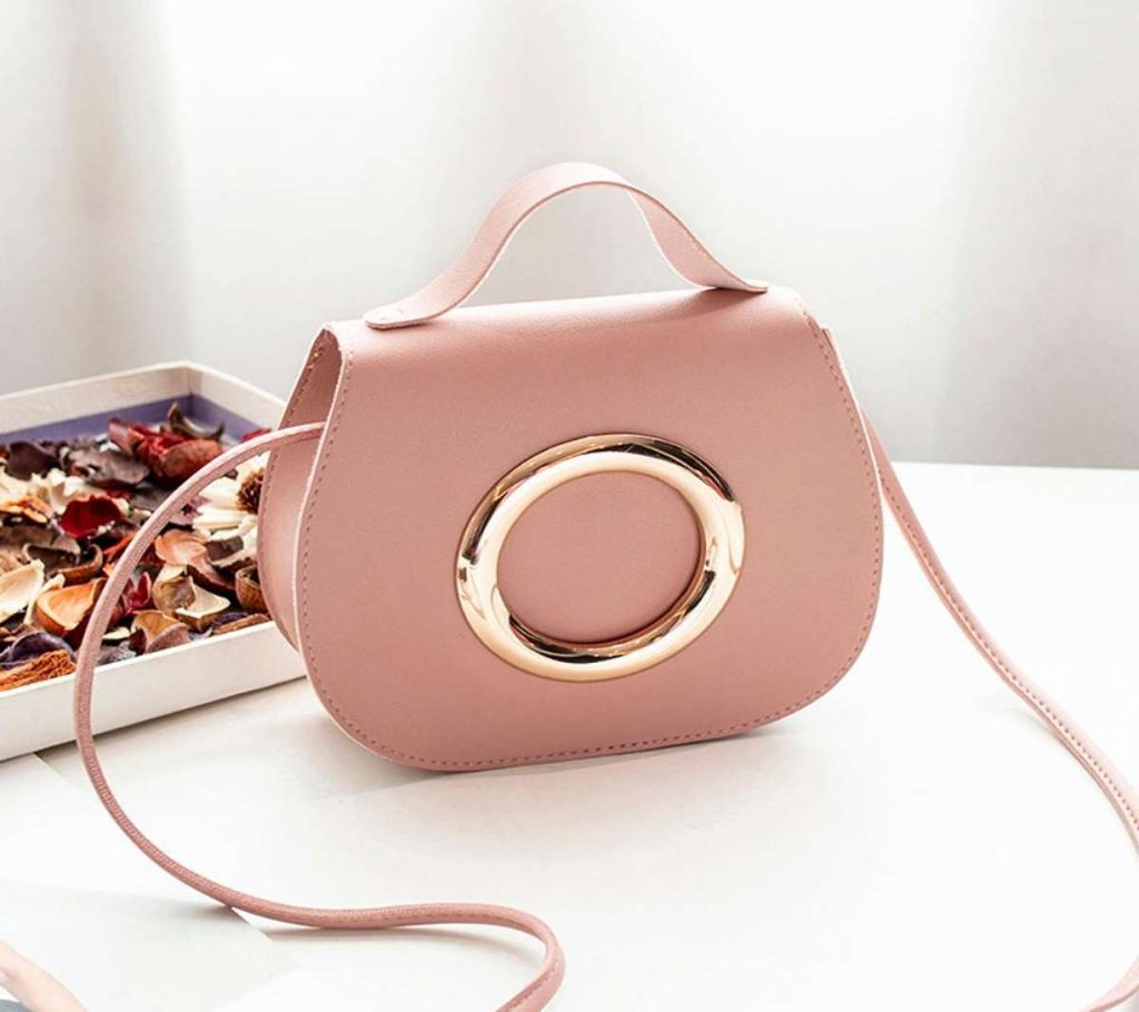 Women Fashion Pure Color Leather Messenger Shoulder Bag Chest Bag