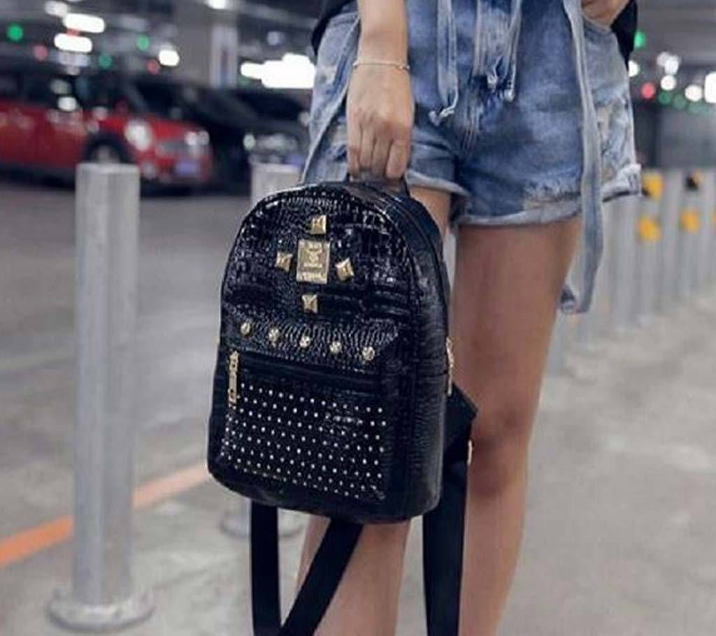 Mini Fashionable Zipper Travel Backpackl 