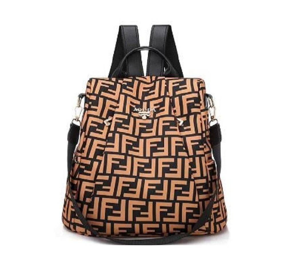 Multi color new designed women backpack (1819) - Black and Yellow - GTZ