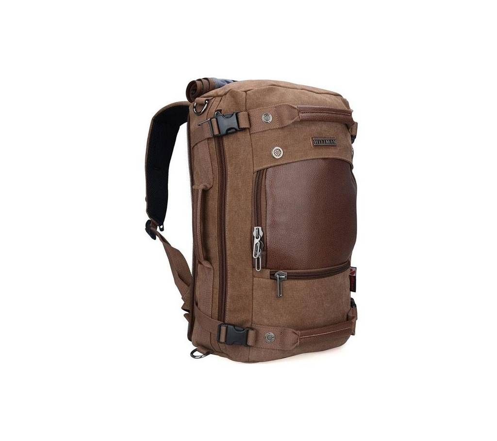 Chocolate Cotton Backpack for Men