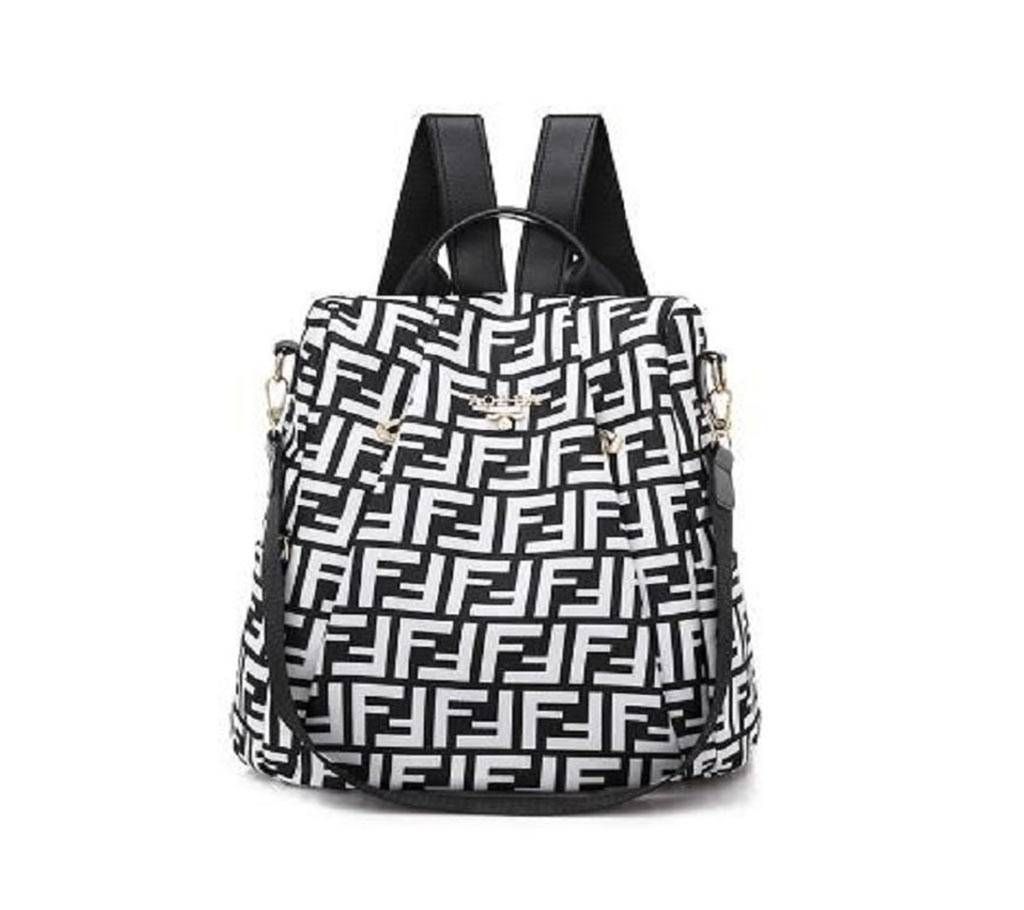 Multi color new designed women backpack (1819) - Black and White - GTZ