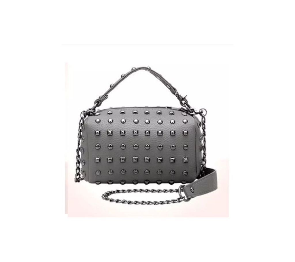 High quality rivet bucket women bag Barrel-sha shoulder bag women small Small Chain Messenger Crossbody bag