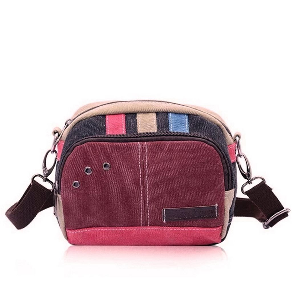 Canvas Side Bag- Pink