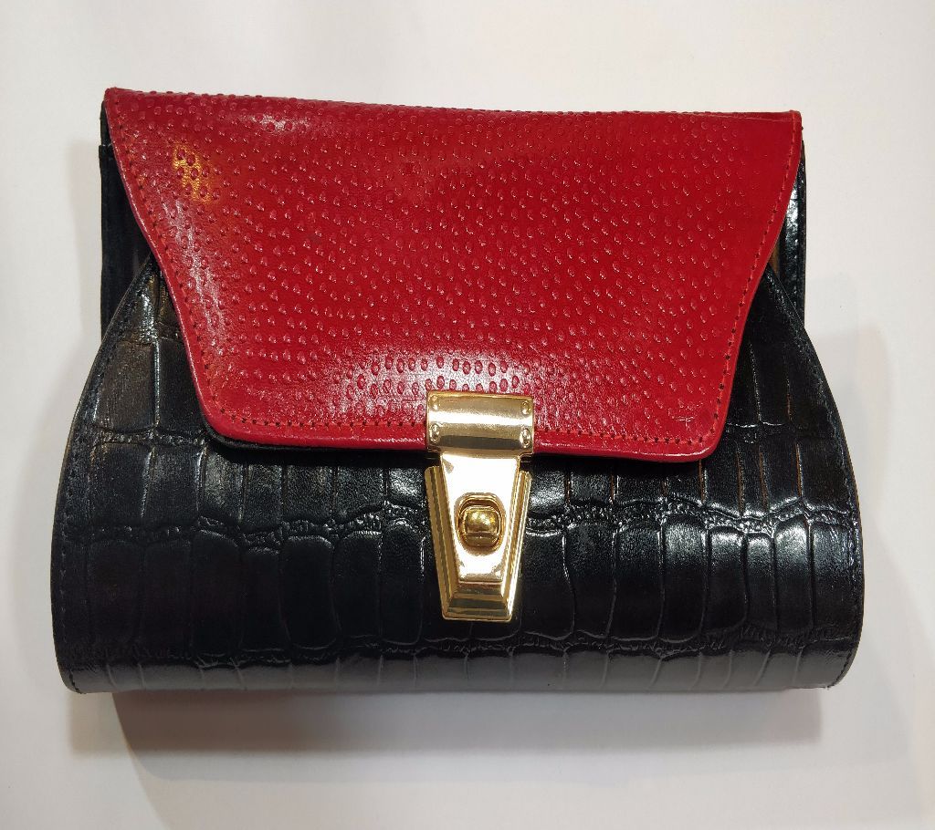 Leather purse bag