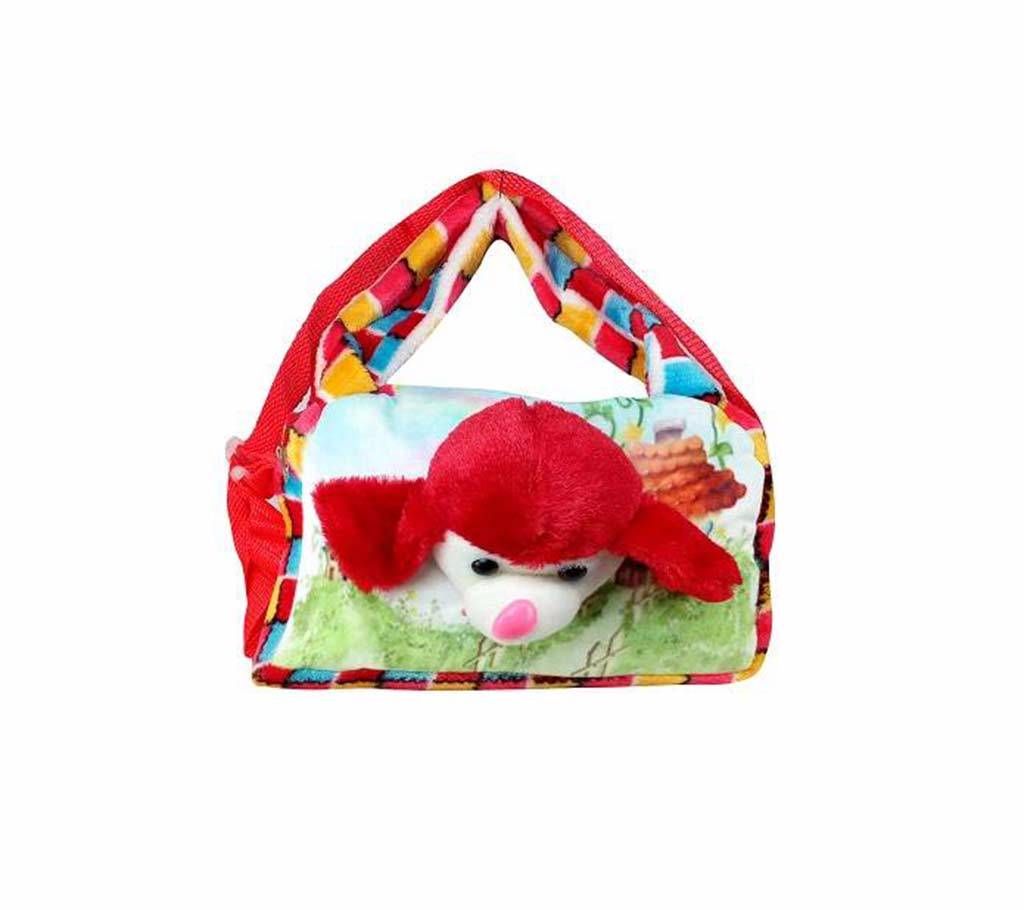 Cute dog ladies cross belt hand bag