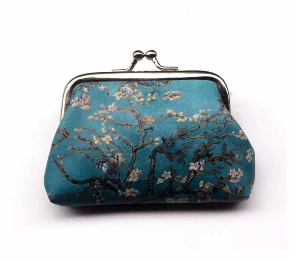 9cm Creative Leather Coin Purse Vintage Clasp Wallet For Women