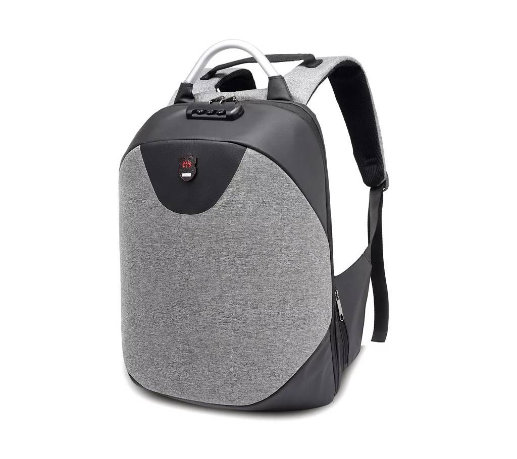 Water Resistant Anti Theft Hidden Zipper Backpack - Ash