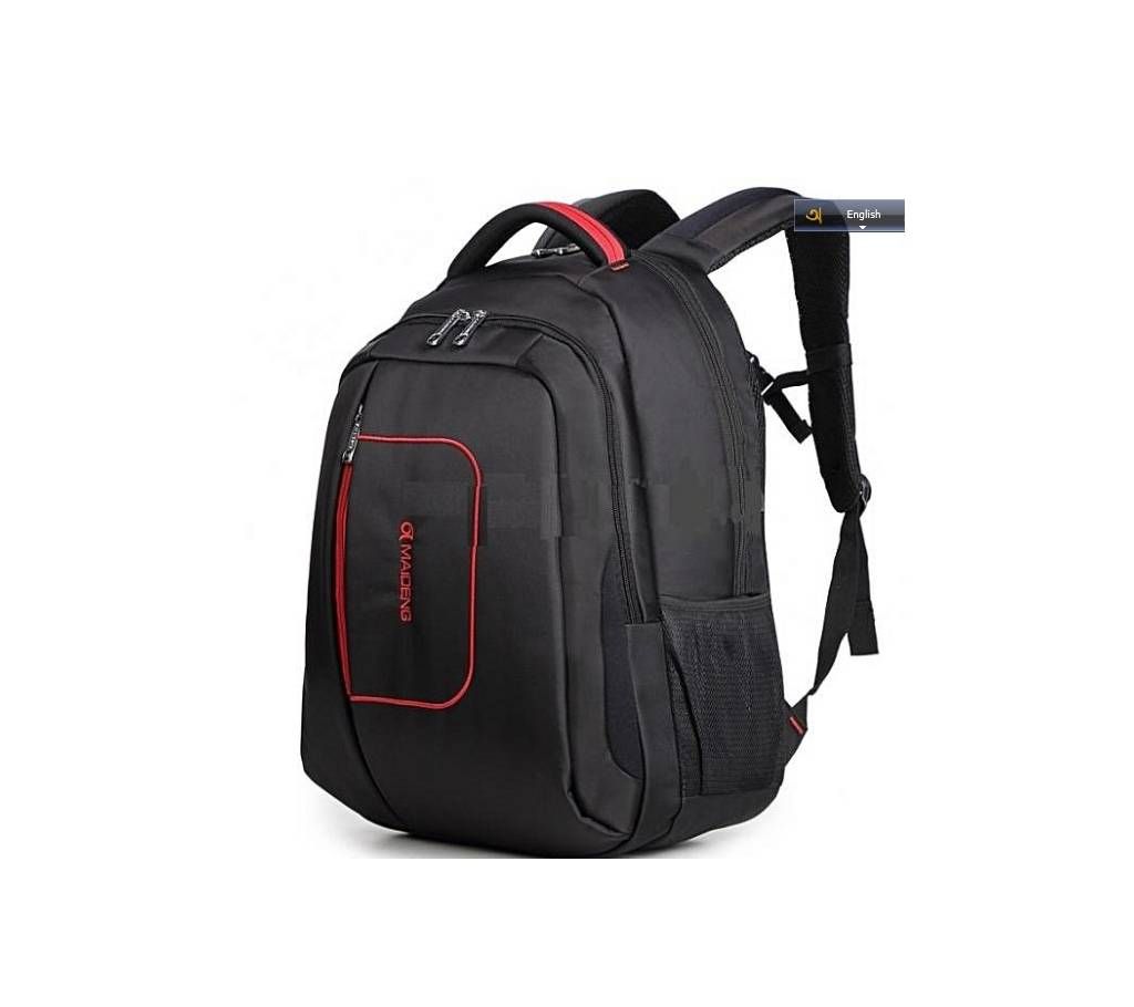 Traveler Nylon Black Backpack